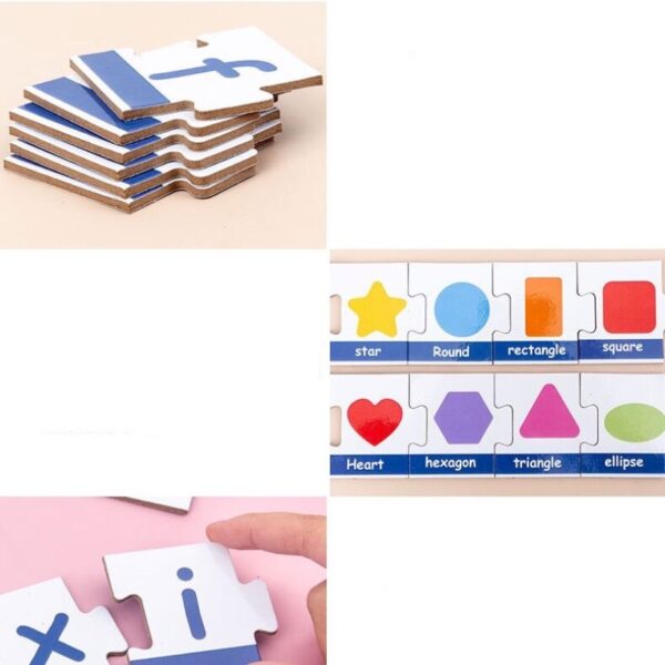 Összeilleszthető betükkel, angol szókirakós, oktató játék - gyerekeknek 3 éves kortól - puzzle