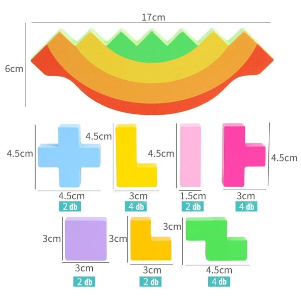 Fa egyensúlyozó játék gyerekeknek – Montessori egyensúlyfejlesztő 3+ - Image 2