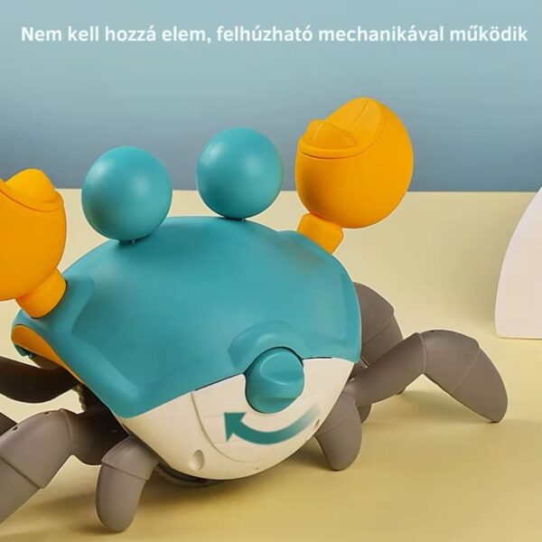 Interaktív sétáló rák játék: mozgó, kúszó-mászó, felhúzható fürdőjáték babáknak - Image 6
